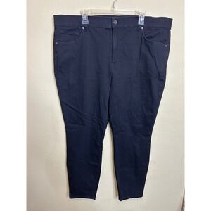Terra & Sky‎ Womens Plus Size 22W Petite Skinny Black Denim Jeans